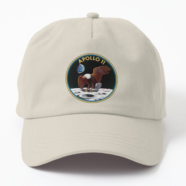 NASA Apollo 11 lunar landing 1969 mission insignia badge patch Dad Hat
