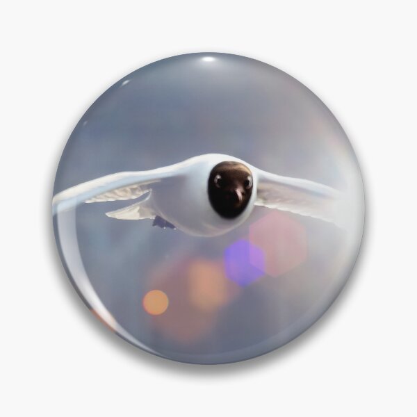 Item preview, Black headed gull with lens flare designed and sold by bokehlein.