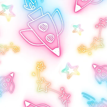 Artwork thumbnail, Fun Neon Rockets by OfficialRemii