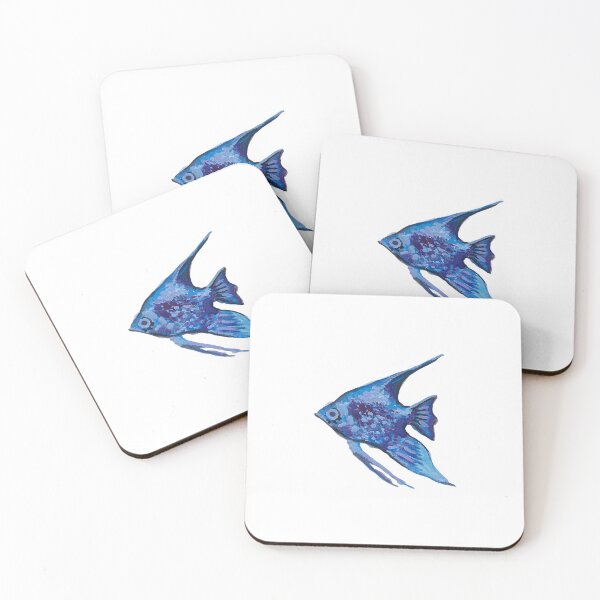 Item preview, Blue Angelfish Watercolor designed and sold by katepadillaART.