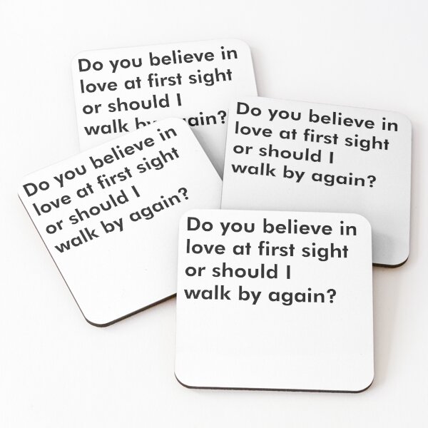 Item preview, Do you believe in love at first sight or should I walk by again? designed and sold by johnta17.