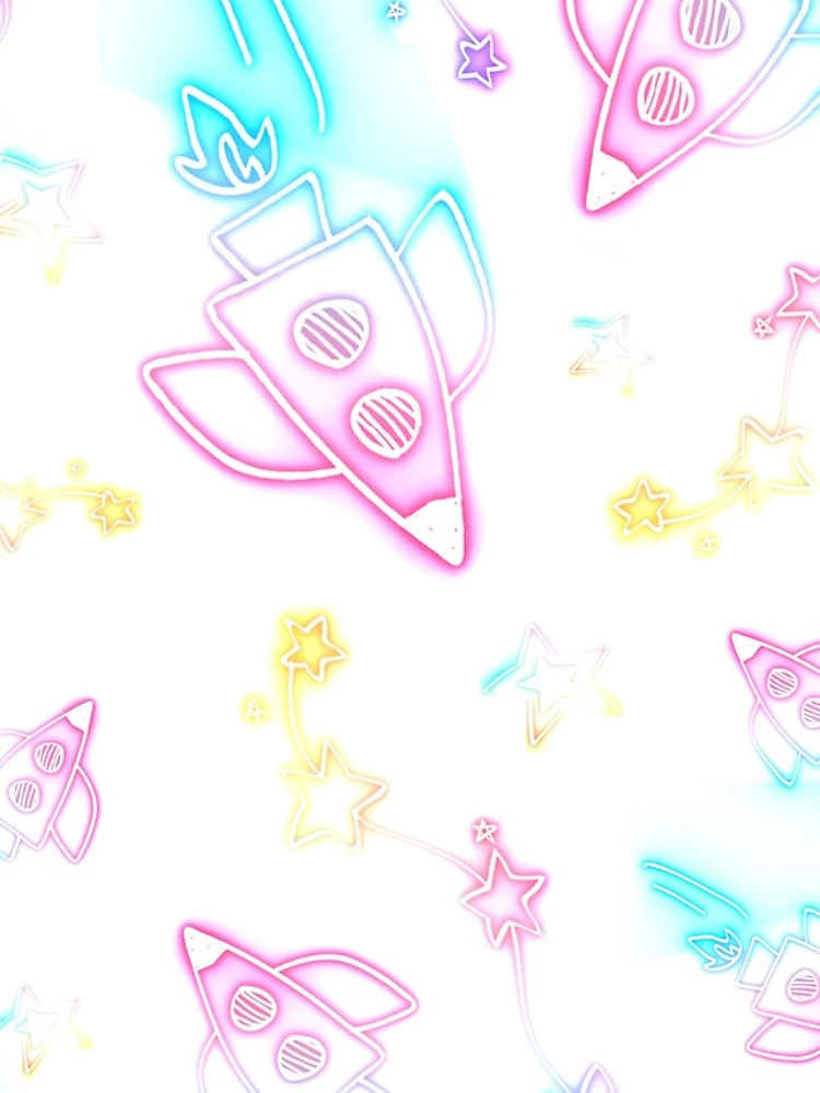 Thumbnail 5 of 5, iPhone Case, Fun Neon Rockets designed and sold by OfficialRemii.