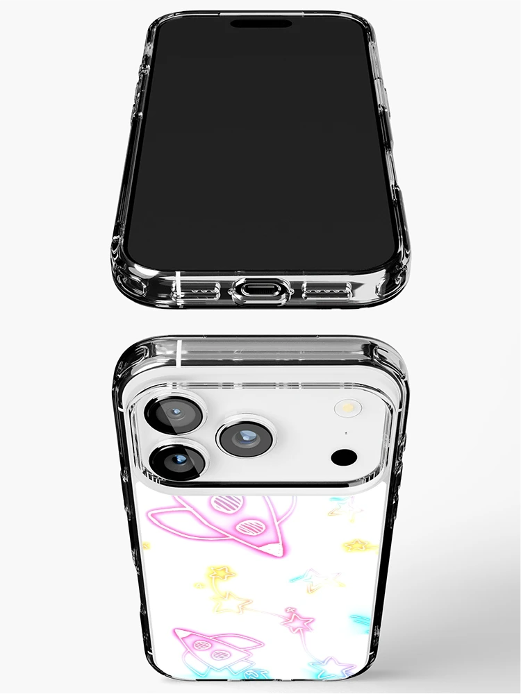 Thumbnail 3 of 5, iPhone Case, Fun Neon Rockets designed and sold by OfficialRemii.