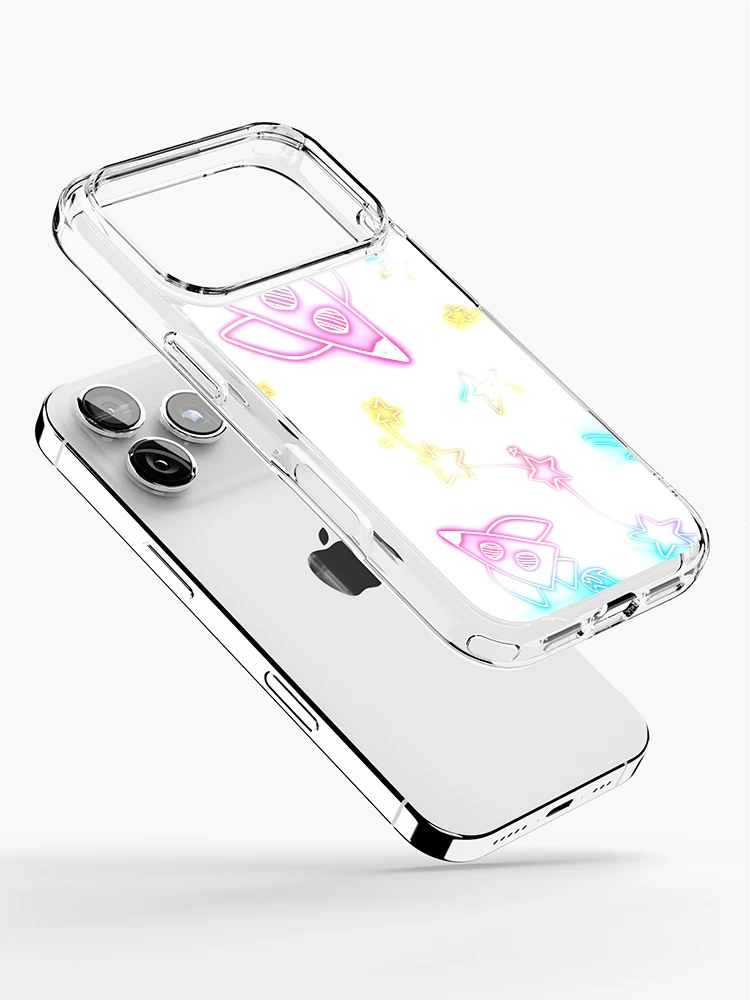 Thumbnail 2 of 5, iPhone Case, Fun Neon Rockets designed and sold by OfficialRemii.