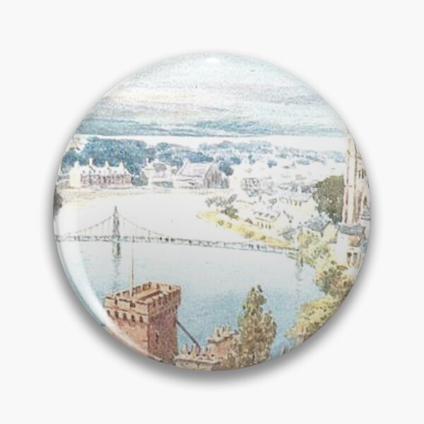 Item preview, Vintage Illustration of Inverness from Castle Hill designed and sold by yourscotland.