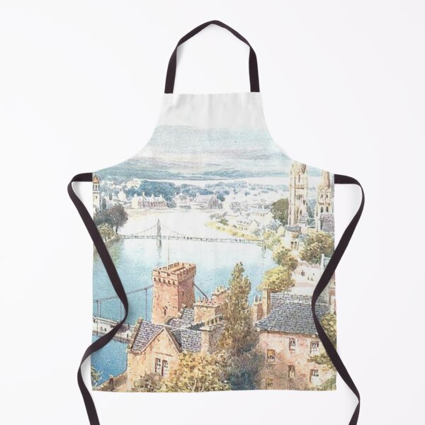 Item preview, Vintage Illustration of Inverness from Castle Hill designed and sold by yourscotland.