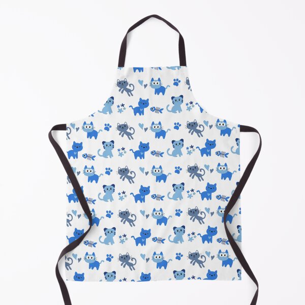 Item preview, little cats ( kittens ) seamless pattern blue designed and sold by WilliamsGFX.