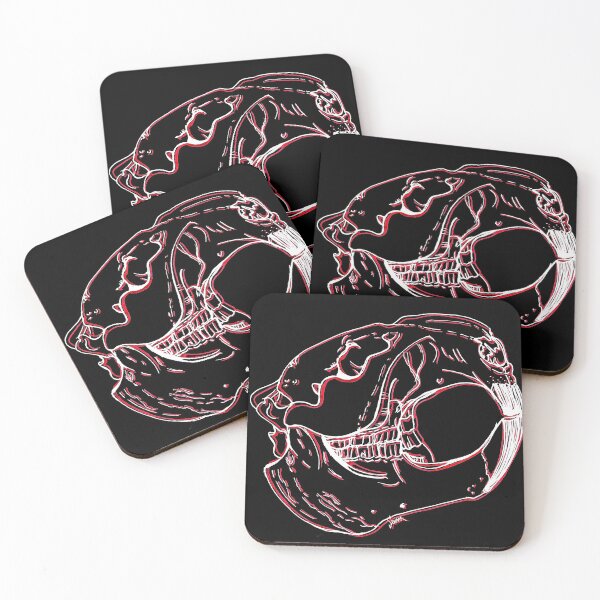 Item preview, Beaver Skull (for dark background) designed and sold by -Senaar-.