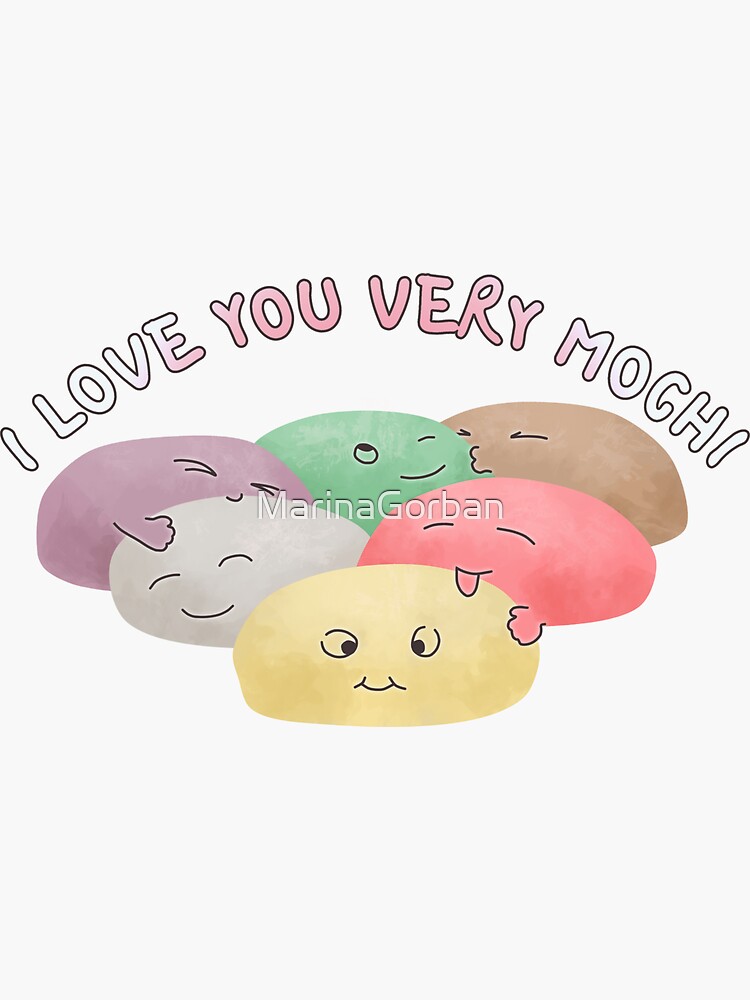 Kawaii Mochi Food Sticker Japanese Food Sticker Water 