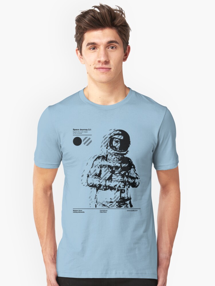 Alternate view of Space Journey 3.1 (black Slim Fit T-Shirt