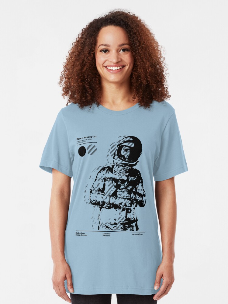 Alternate view of Space Journey 3.1 (black Slim Fit T-Shirt