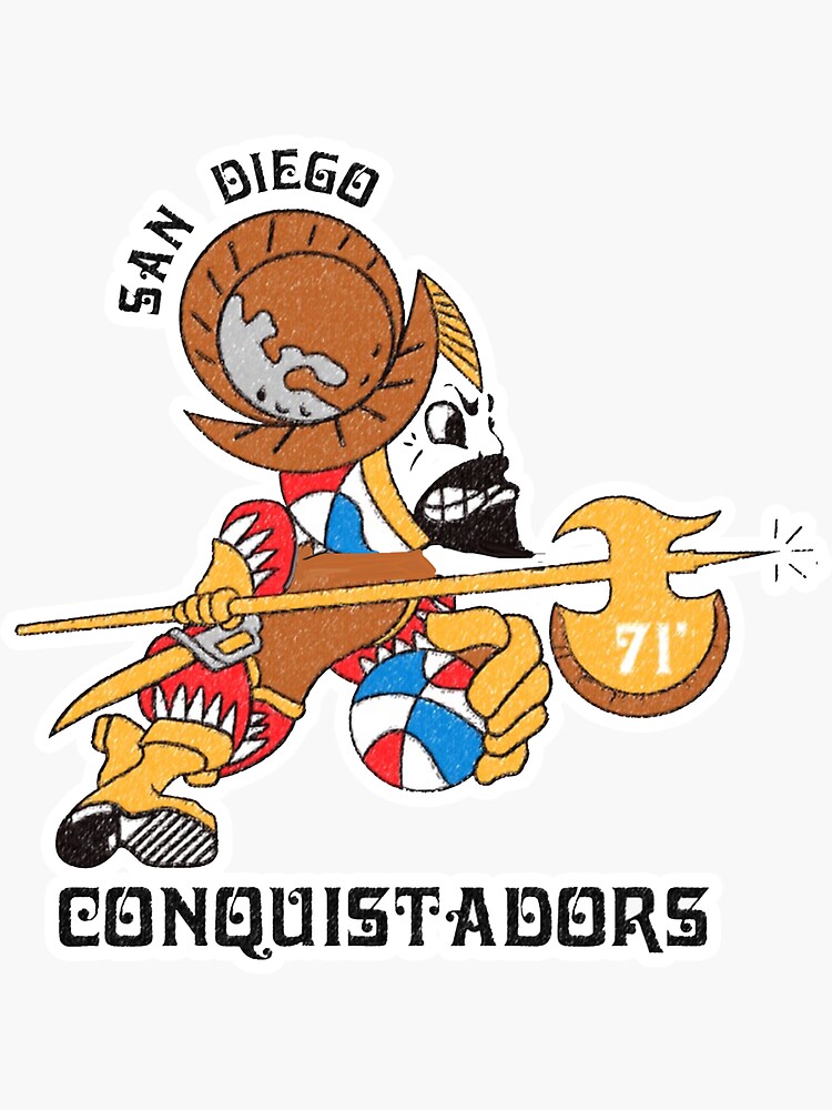 San Diego Conquistadors Yellow Basketball Jersey — BORIZ