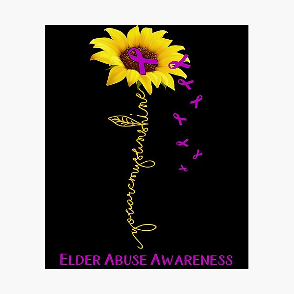 Item preview, Sunflower You Are My Sunshine Elder Abuse Awareness designed and sold by Brad-FI.