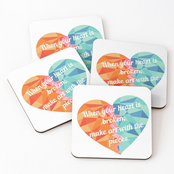 Item preview, When your heart is broken, make art with the pieces designed and sold by Rosie Loethen.