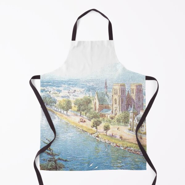 Item preview, Vintage Illustration of Inverness Cathedral & River Ness designed and sold by yourscotland.
