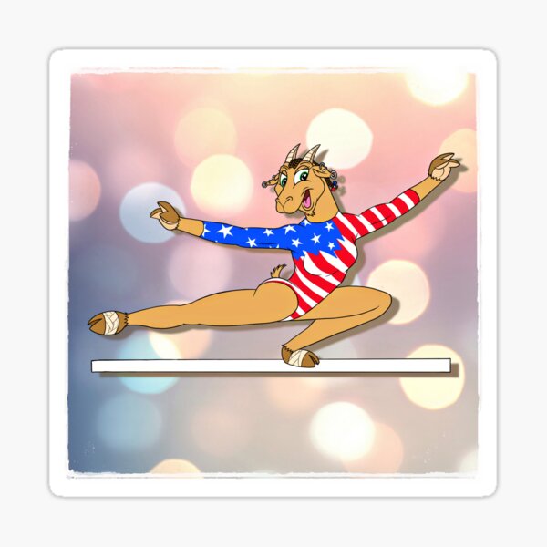 Yessy Boyles the Champion #GOAT of Gymnastics! Full Color Sticker