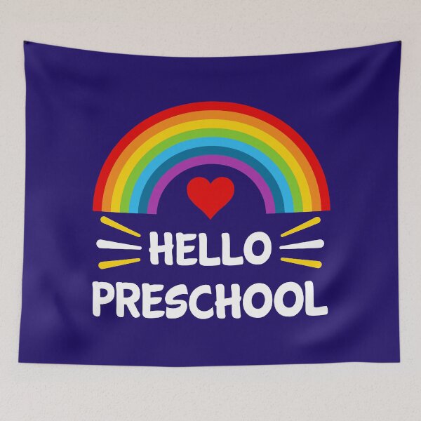 Item preview,  Hello Preschool Students Teachers Back To School Rainbow  designed and sold by StudioTina.