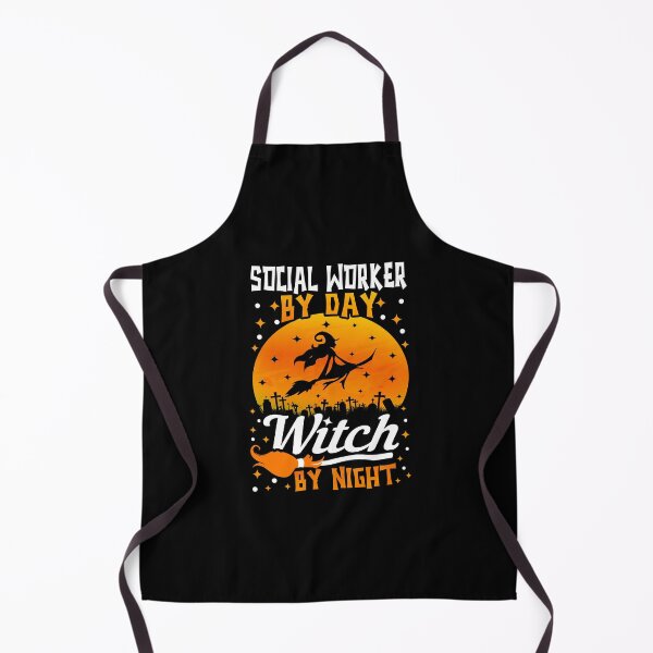 Item preview, Social Worker By Day Witch By Night Funny Halloween designed and sold by TeeDesignsStore.