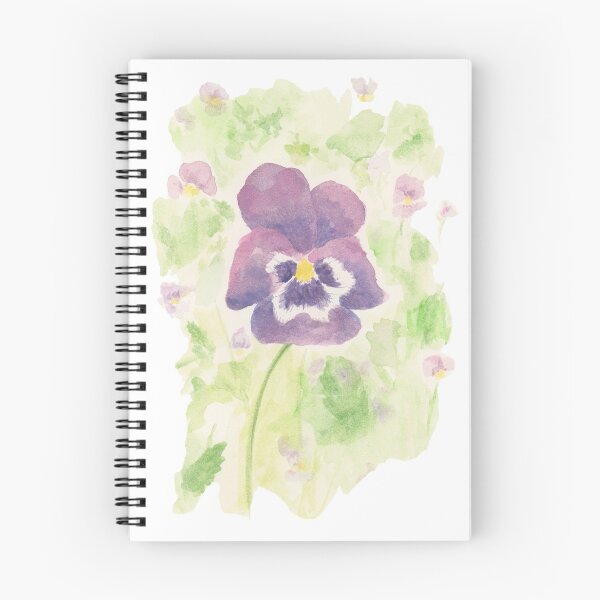 Item preview, Purple Pansy Watercolor Painting designed and sold by H2OColor.