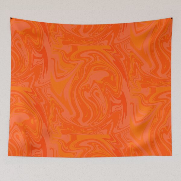 Item preview, Orange Lava Marble Flow Aesthetic designed and sold by DesignAnita.