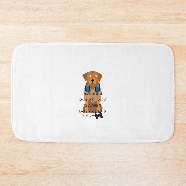 Item preview, golden retriever console gamer boyfriend designed and sold by lyssajaime.