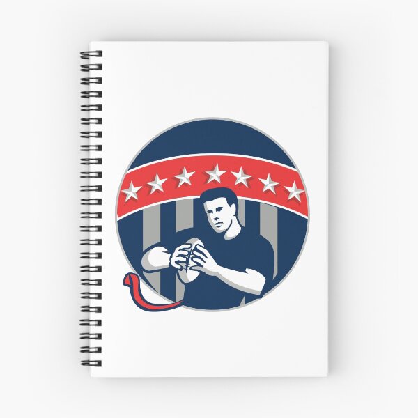 Item preview, Flag Football QB Player Running Circle Retro designed and sold by patrimonio.