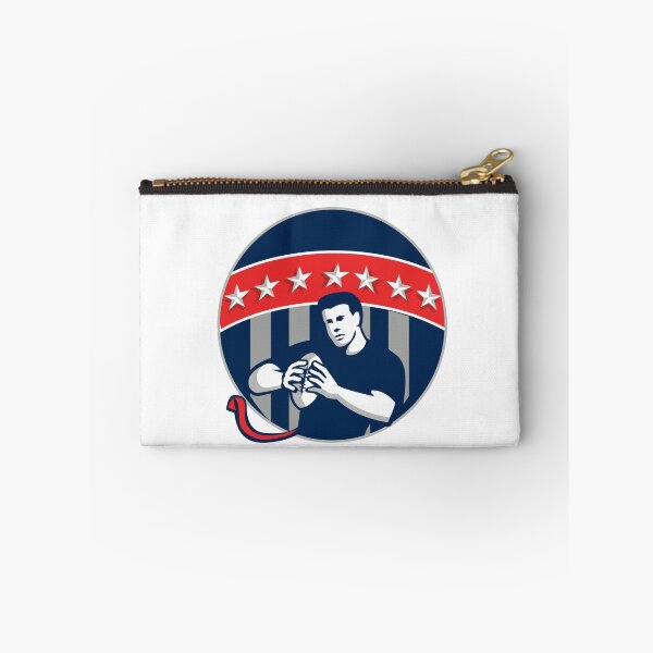 Item preview, Flag Football QB Player Running Circle Retro designed and sold by patrimonio.