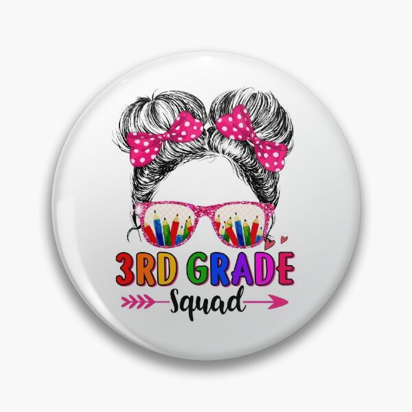 Item preview, Bun Life Hair Glasses 3rd Grade Squad School Kids designed and sold by brandyzalesart.
