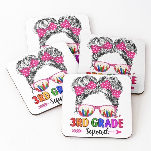 Item preview, Bun Life Hair Glasses 3rd Grade Squad School Kids designed and sold by brandyzalesart.