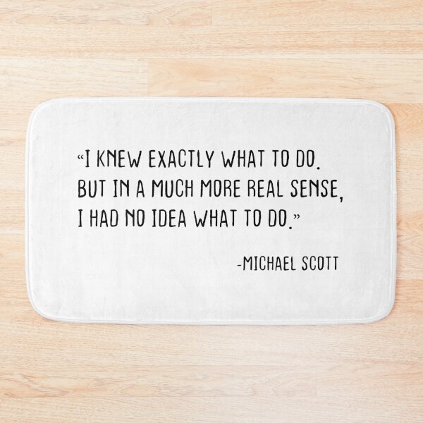 Item preview, I Knew exactly what to do, Michael scott quote designed and sold by Benomi.