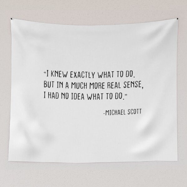 Item preview, I Knew exactly what to do, Michael scott quote designed and sold by Benomi.