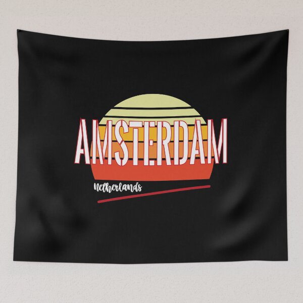 Item preview, Amsterdam-The Capital City-Haarlem,-Rotterdam-Netherlands,Capital Of The Netherlands-Vintage Design Gift Idea For BF designed and sold by Rassitni.