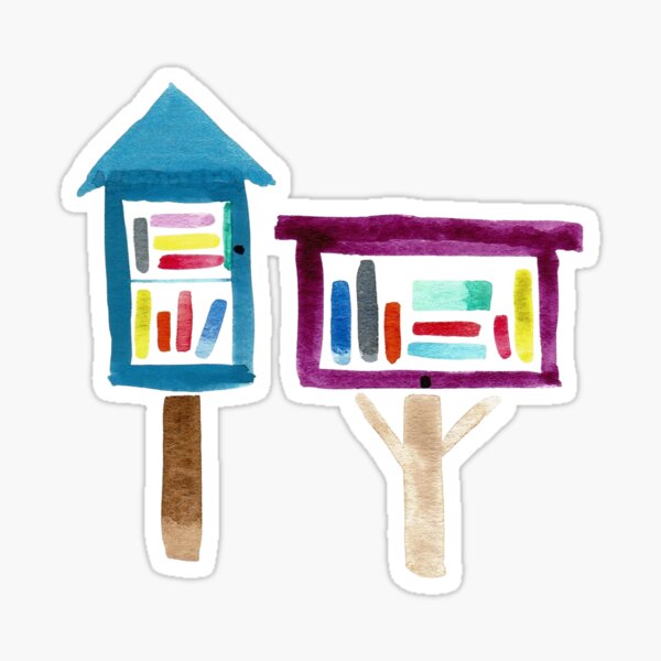 Item preview, Little Lending Library designed and sold by LittleFoxglove.