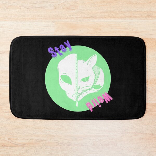 Item preview, Stay Weird - Cat in Alien Suit designed and sold by Quirkdom.