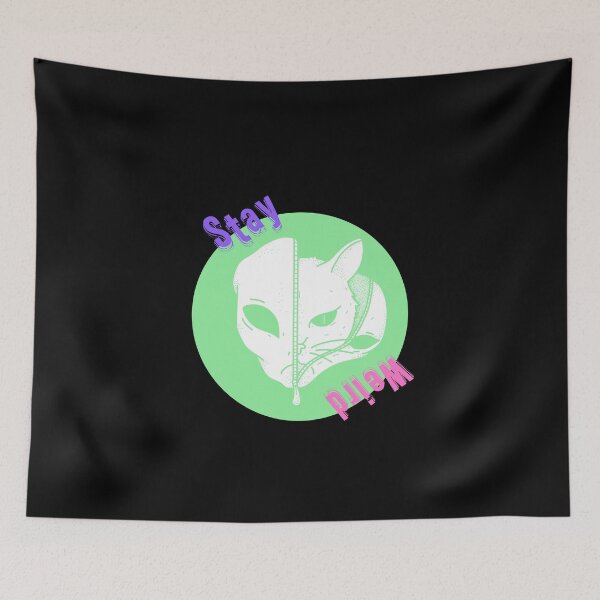 Item preview, Stay Weird - Cat in Alien Suit designed and sold by Quirkdom.