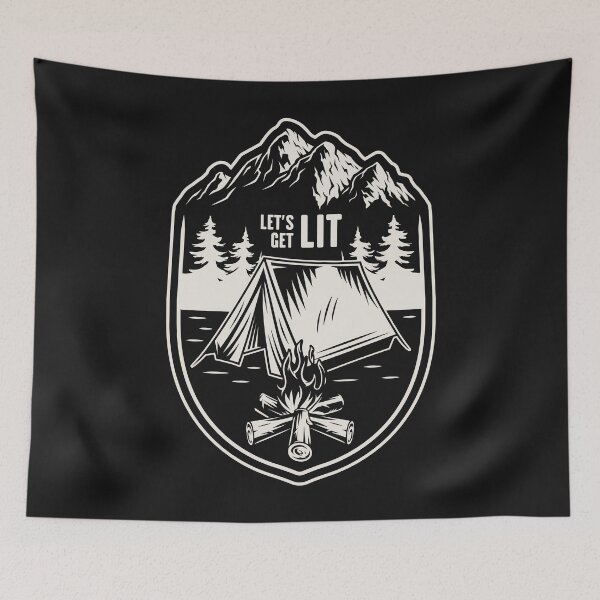 Item preview, Let's Get Lit Tents Camping designed and sold by eiwo87.