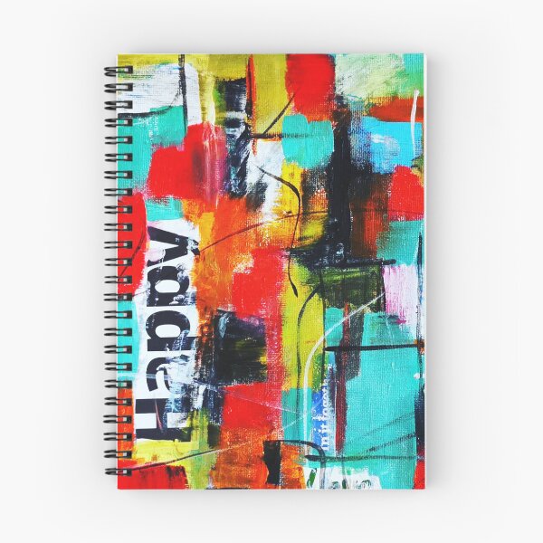 Item preview, Vibrante arte abstracto "serie positiva HAPPY" designed and sold by Edith Jacobs.