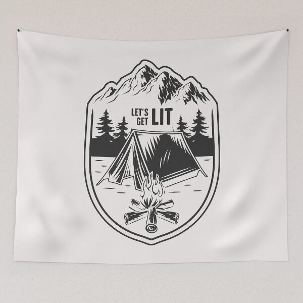 Item preview, Let's Get Lit Tents Camping designed and sold by eiwo87.
