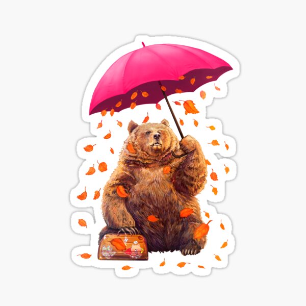 Autumn bear Sticker