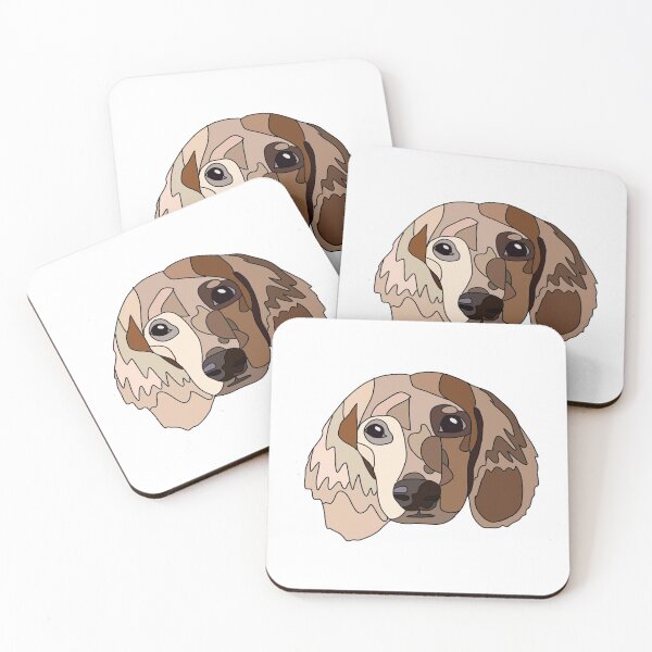 Item preview, Long Haired Dachshund - Wiener Dog Portrait  designed and sold by pebdesigns.