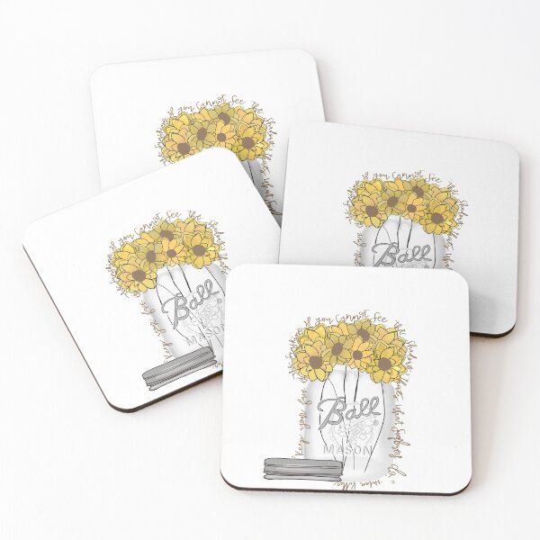Item preview, “Keep Your Face To the Sun” Helen Keller Quote | Mason Jar + Sunflowers designed and sold by Brittany Register.