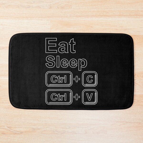 Item preview, Eat Sleep Control Copy and Paste Black Text- Computer Humor  designed and sold by artfulnotebook.