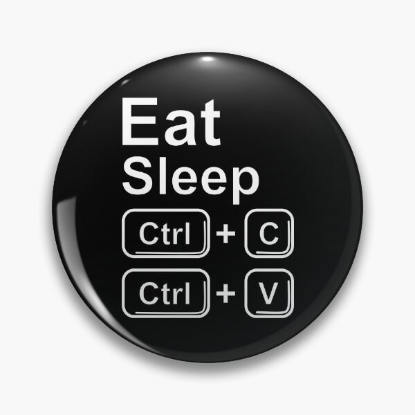 Item preview, Eat Sleep Control Copy and Paste White Text - Computer Humor  designed and sold by artfulnotebook.