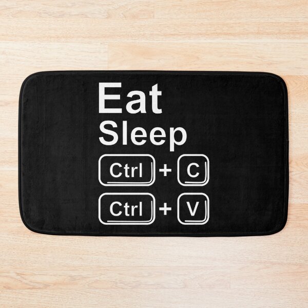 Item preview, Eat Sleep Control Copy and Paste White Text - Computer Humor  designed and sold by artfulnotebook.