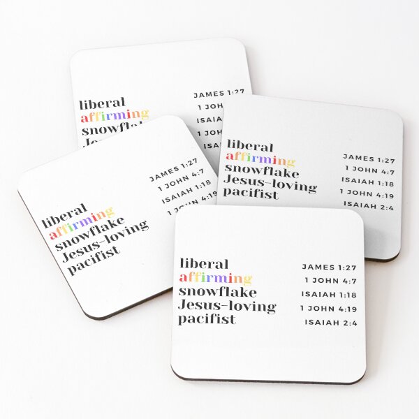 Item preview, LGBTQ "Liberal, Affirming, Snowflake, Jesus-Loving, Pacifist" designed and sold by LoveFromMI.