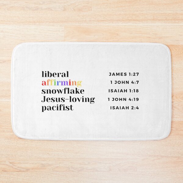 Item preview, LGBTQ "Liberal, Affirming, Snowflake, Jesus-Loving, Pacifist" designed and sold by LoveFromMI.