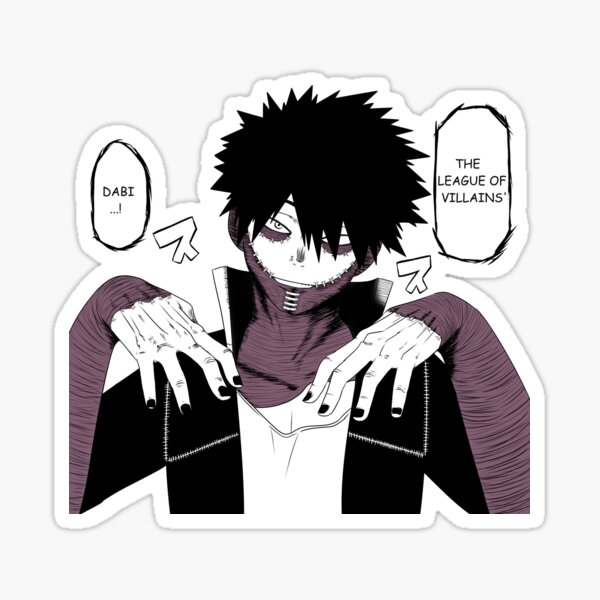 Sticker for Sale avec l uvre LOV Dabi Manga Panel VER.2 de l