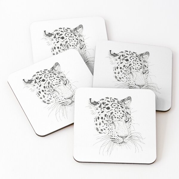 Item preview, Jaguar Head Sketch designed and sold by lovebread.