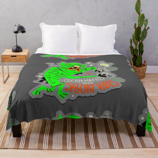 Item preview, halloween monster spooky vibes covid designed and sold by Gossip Rag.