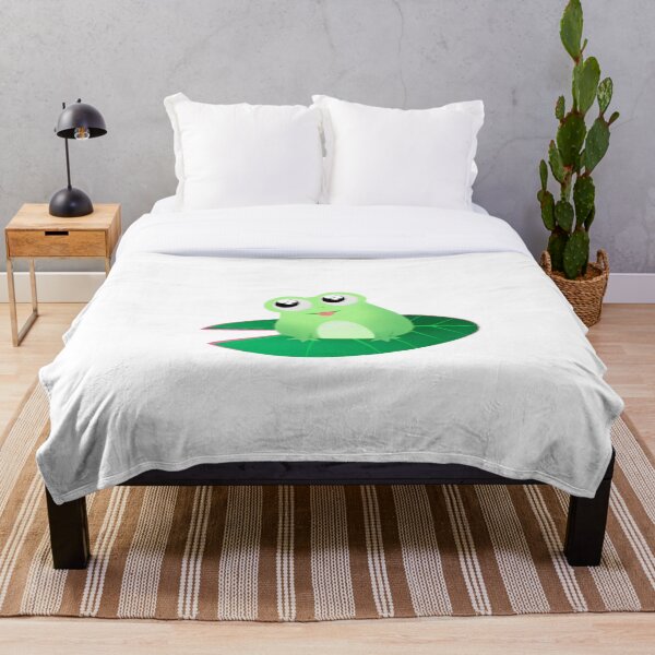 Artikelvorschau, Glücklicher Frosch auf einem Blatt entworfen und verkauft von DesignedBy-M.